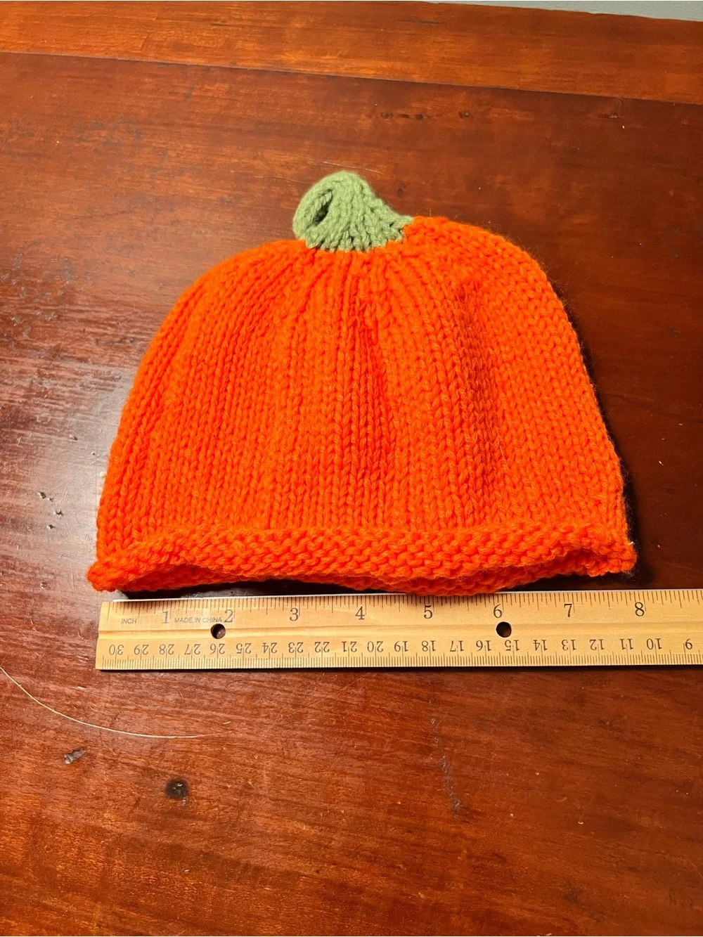 Orange Pumpkin Knit Hat - Kids Costume Hat
